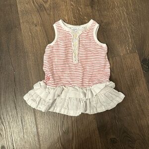 Ralph Lauren White and Red Striped Dress Size 3 Months